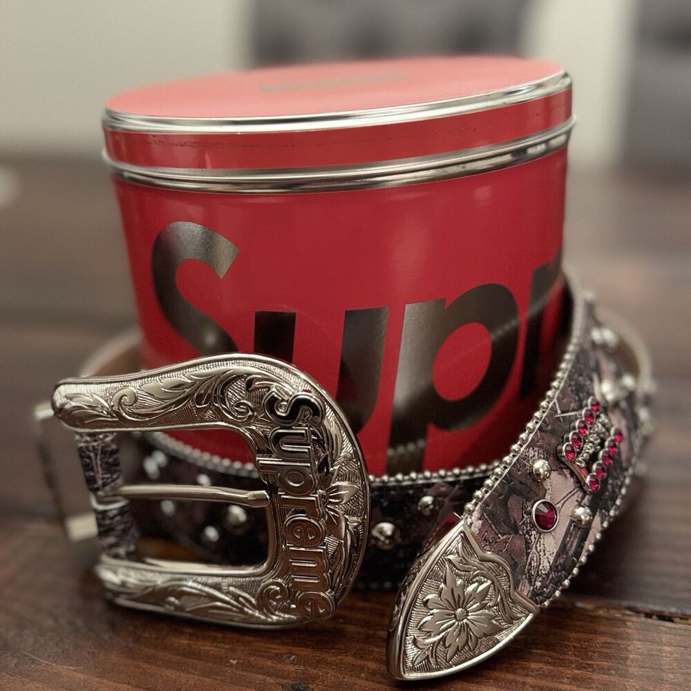 Supreme B. B. Simon Studded Ranger Belt TrueTimber HTC Fall Camo